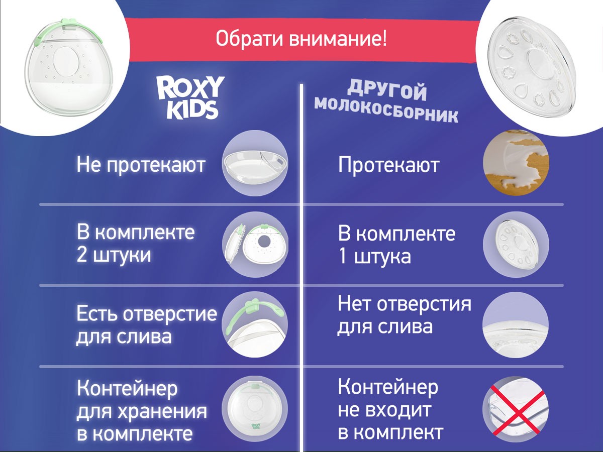 silicone_breast_milk_collector_green_b6c2289963 Молокосборник с заглушкой 2 шт. в футляре Roxy Kids 11