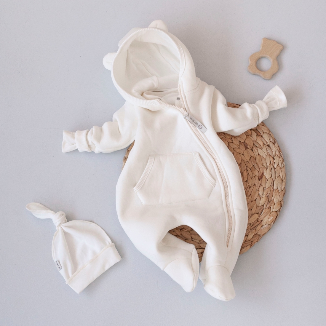 6658314303_optsite02d10dd2-5cd4-11ec-819a-f7994f1e2f83 (2) Комбинезон Швейная династия "Пикколино-1", футер, сахар (р. 20 (рост 62-68 см)) 1