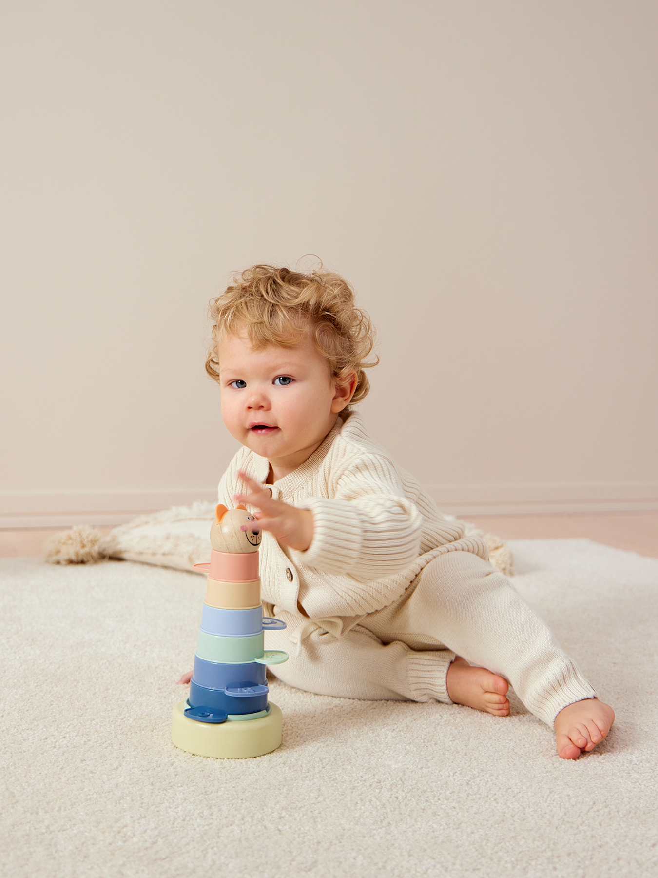 97gyucsamw8rqhxi55b3iai3sonarh6p Развивающая игрушка пирамидка Happy baby, ZOO PYRAMID 2