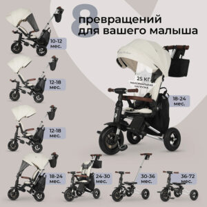 11no3l2pn5njrj879wi336vywi4u6681 Велосипед трехколесный Qplay S702 NOVA DELUXE 15