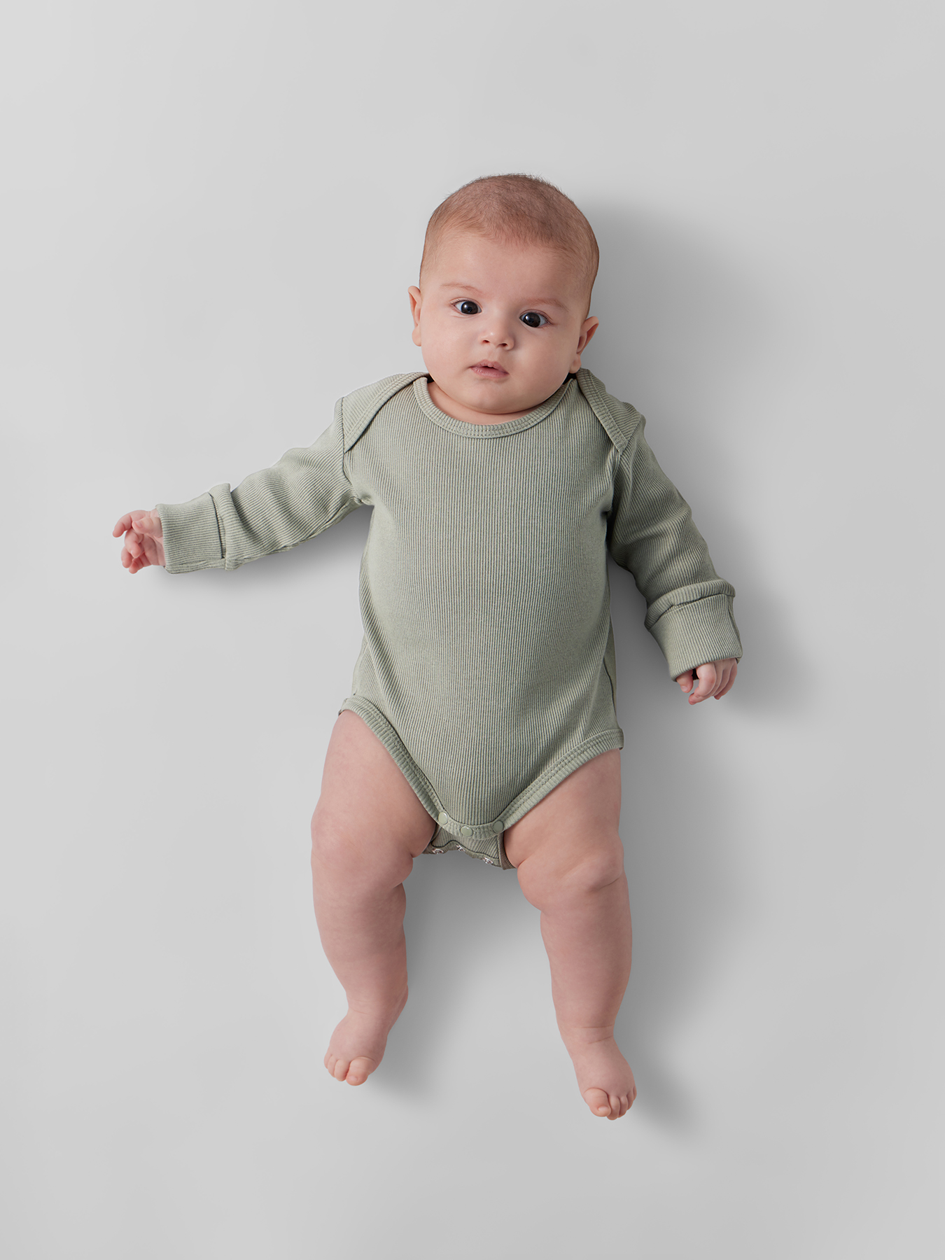 Боди с длинным рукавом детское Happy Baby (набор 3 шт.) pear 3