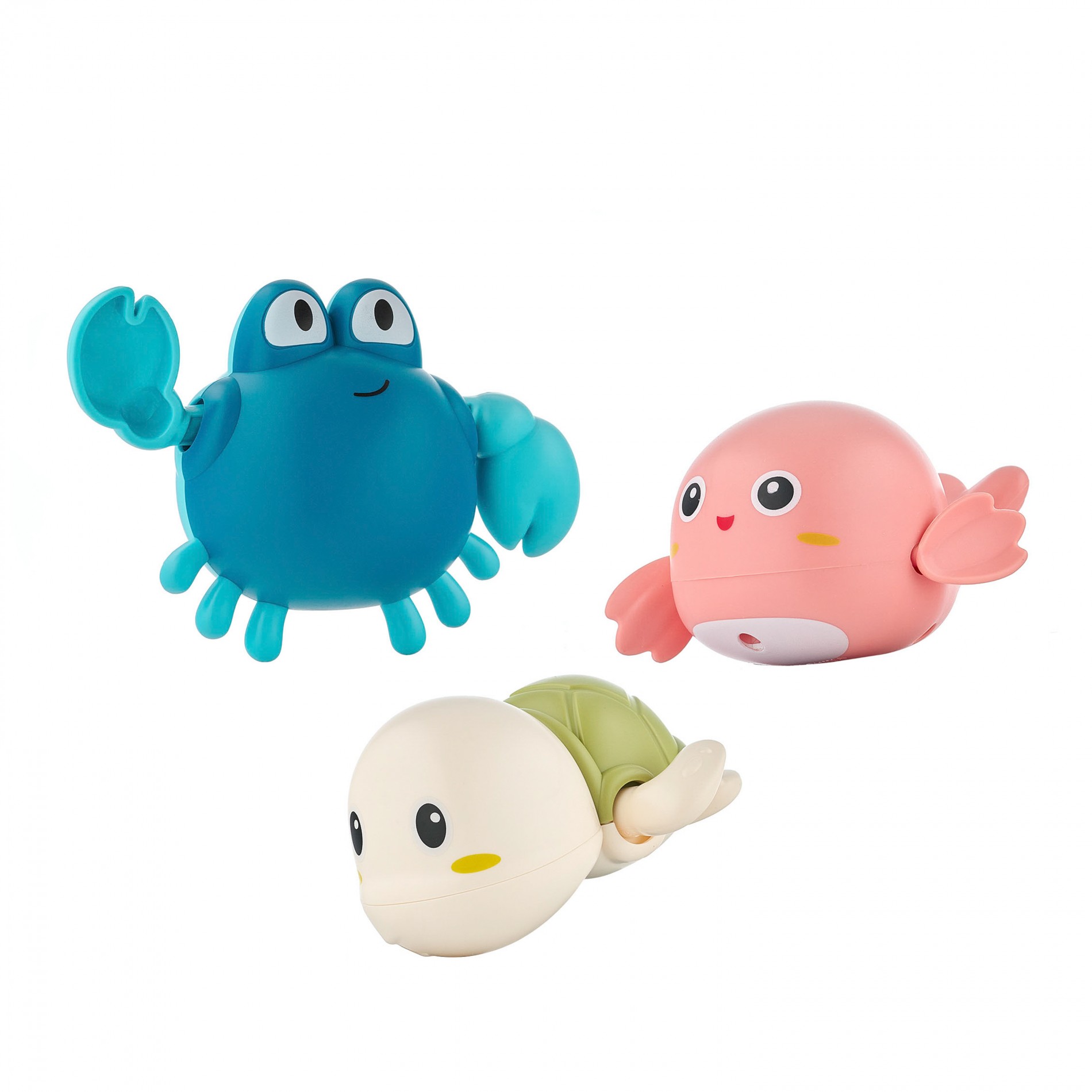 Игрушки для ванной заводные Roxy Kids 3 шт (черепаха, краб, птичка) 1