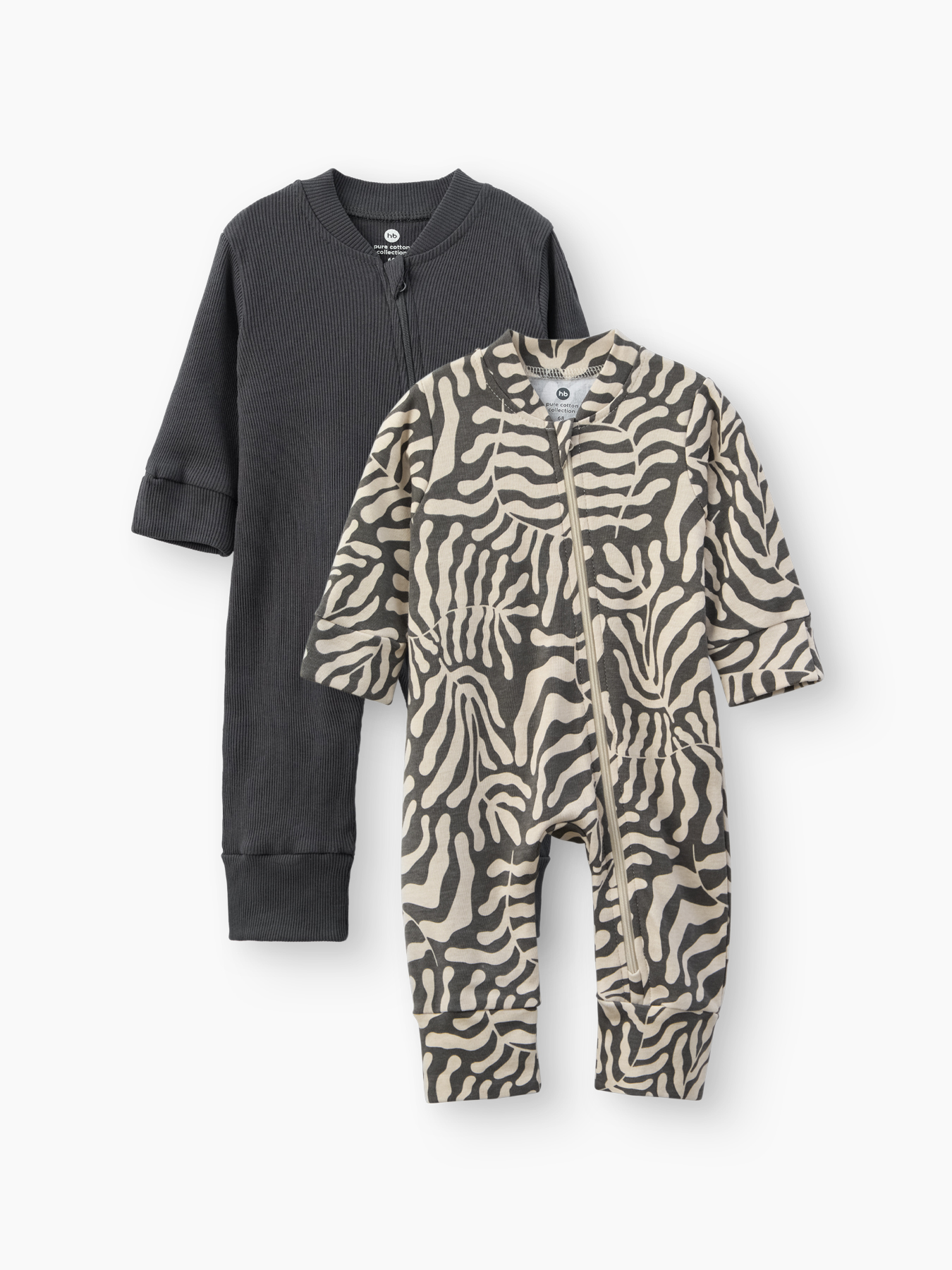 ely31z4vkpxm3e6fnhtlye7lip3l9el1 Пижамный комбинезон детский Happy Baby (набор 2 шт.) leaves 1