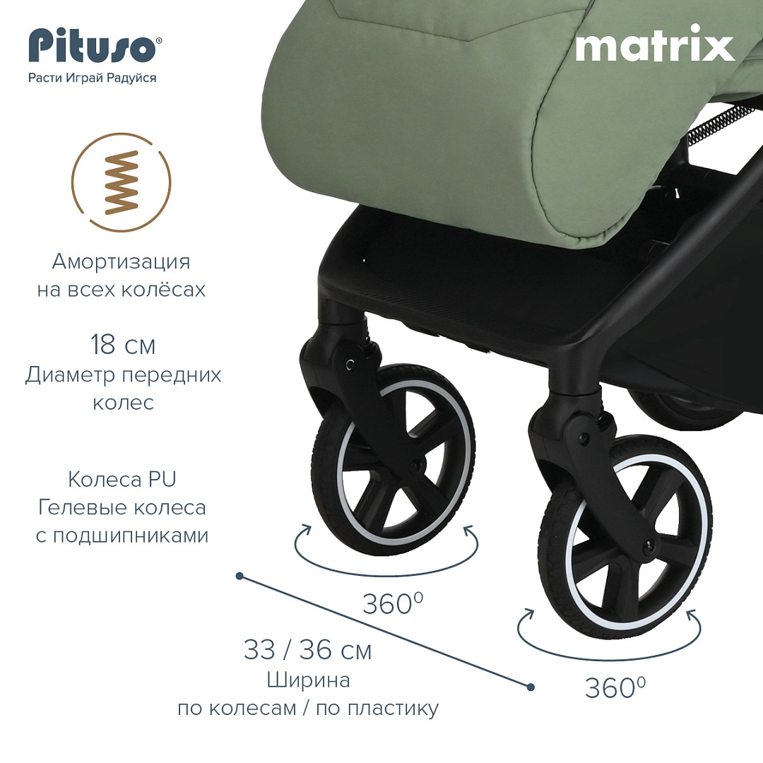 UT000082276_24 Коляска прогулочная Pituso Matrix 15