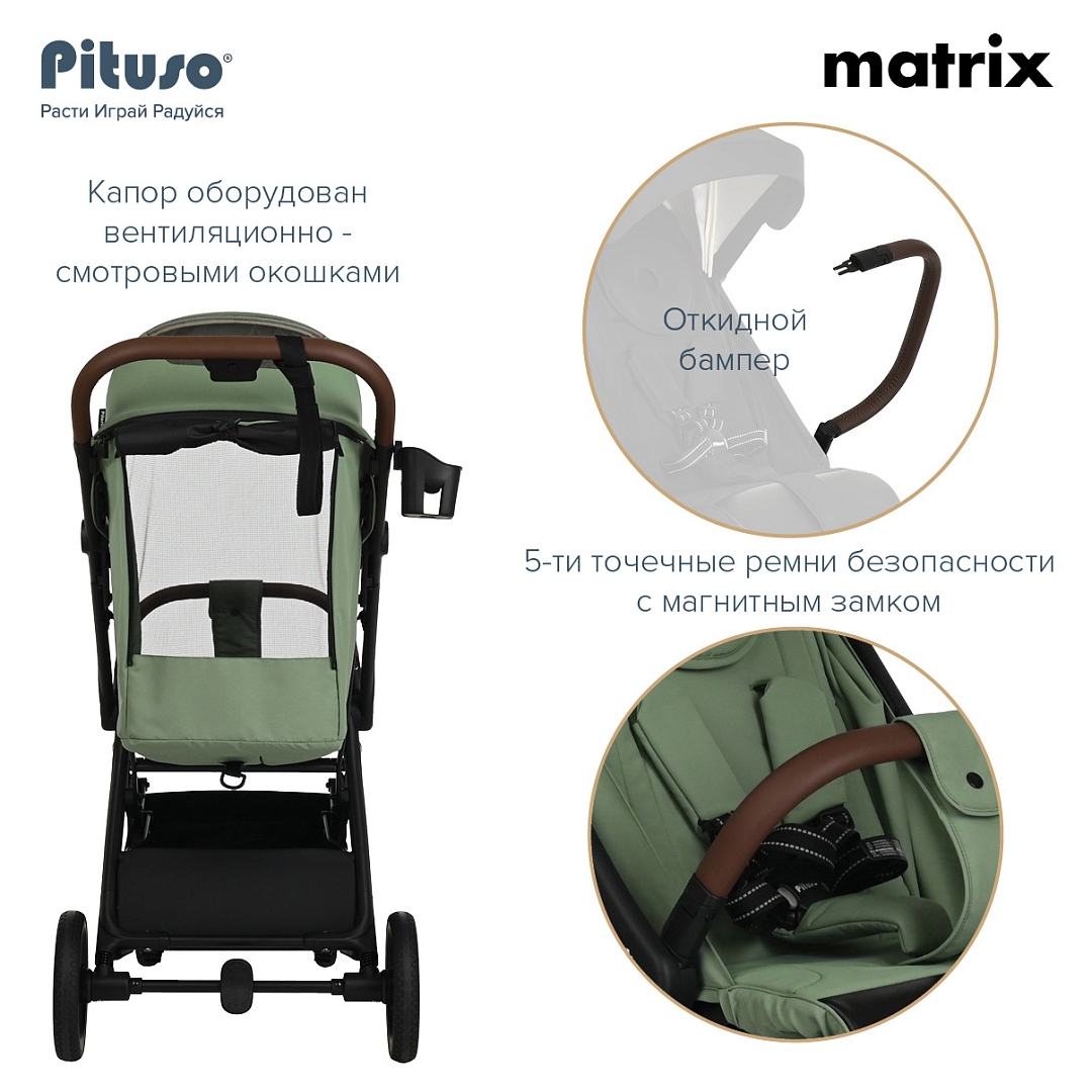 UT000082276_29 Коляска прогулочная Pituso Matrix 20