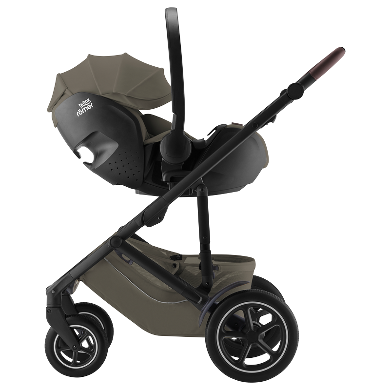Комплект 3в1 коляска SMILE 5Z, Urban Olive + Детское автокресло BABY-SAFE PRO Urban Olive 4