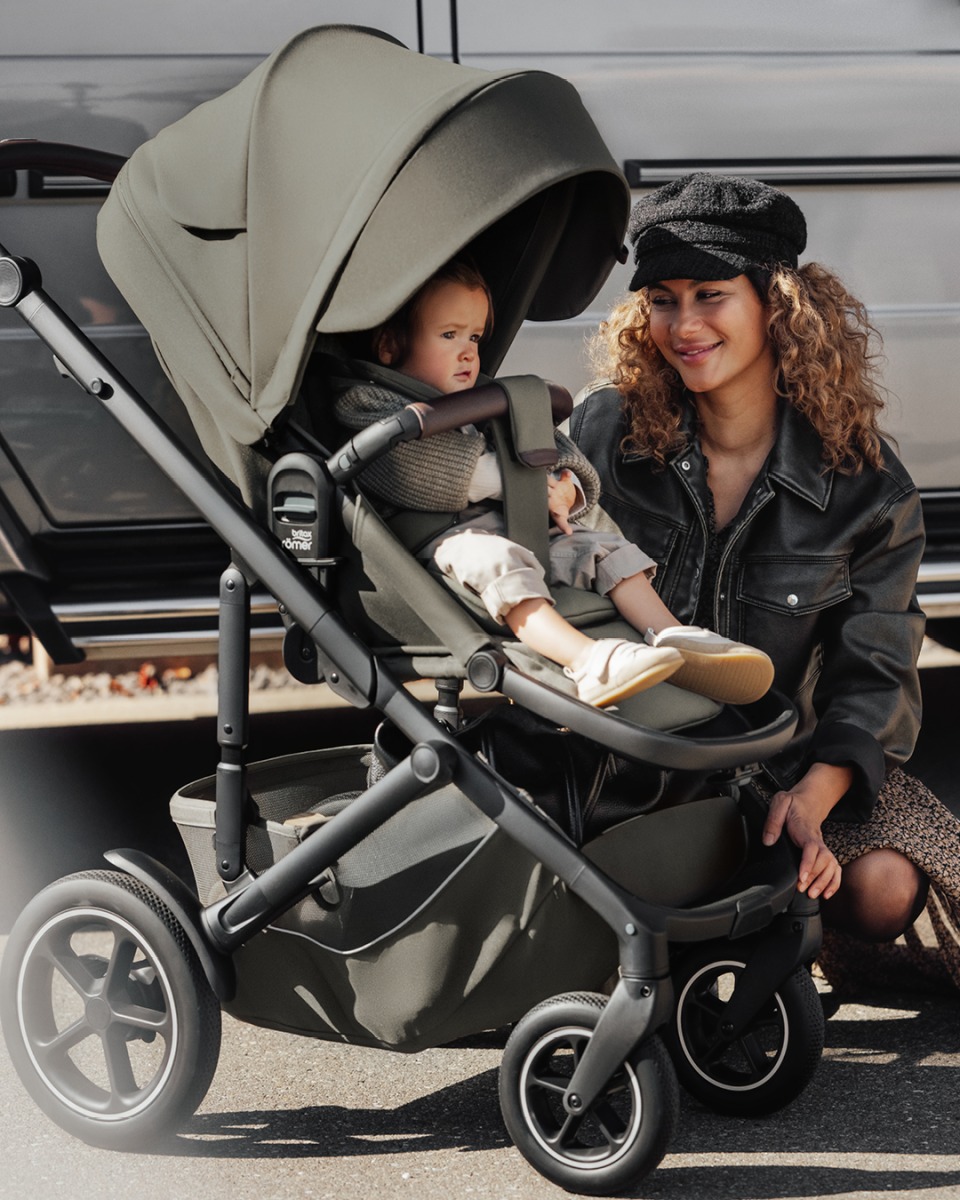 Комплект 3в1 коляска SMILE 5Z, Urban Olive + Детское автокресло BABY-SAFE PRO Urban Olive 7