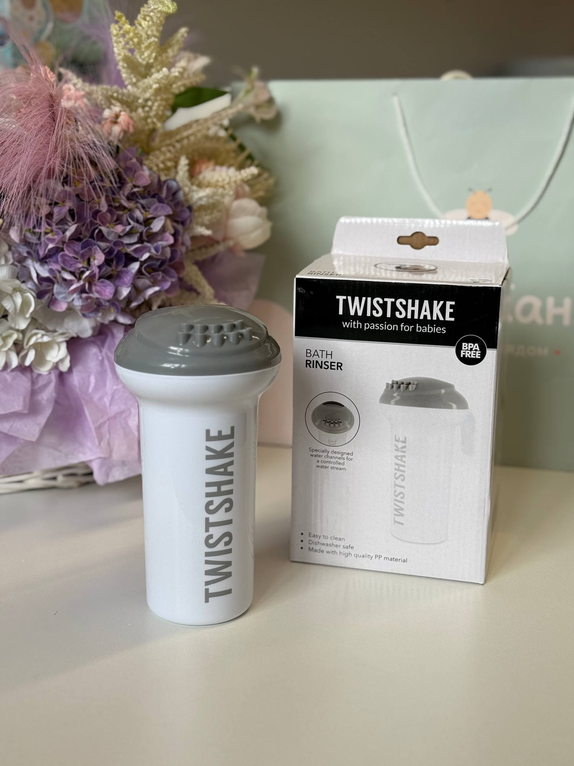 Лейка для купания Twistshake (Bath Rinser). Пастельный серый (Pastel Grey) 1 лейка