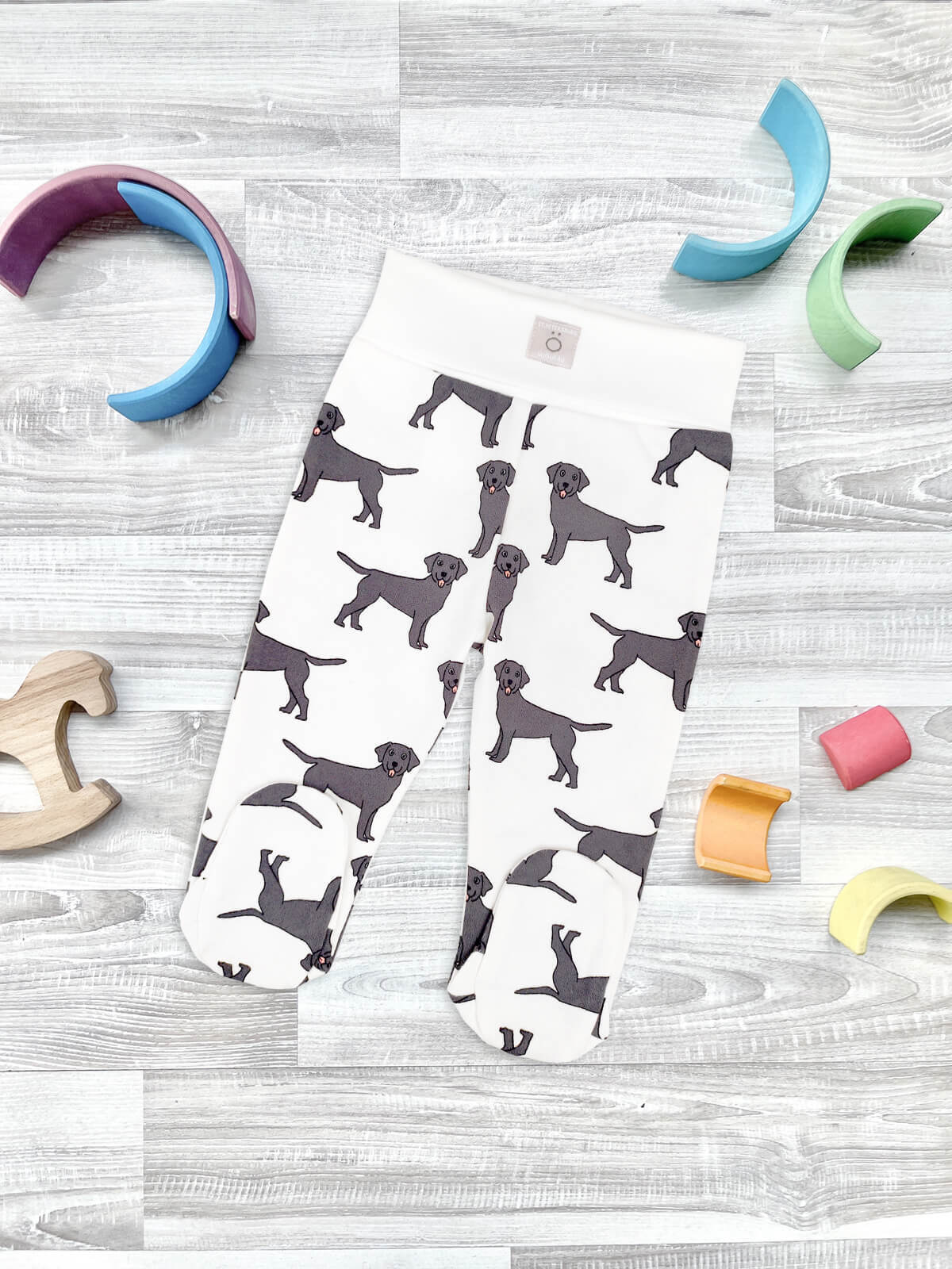 Ползунки Mjolk Собачки NEW на широком поясе 1