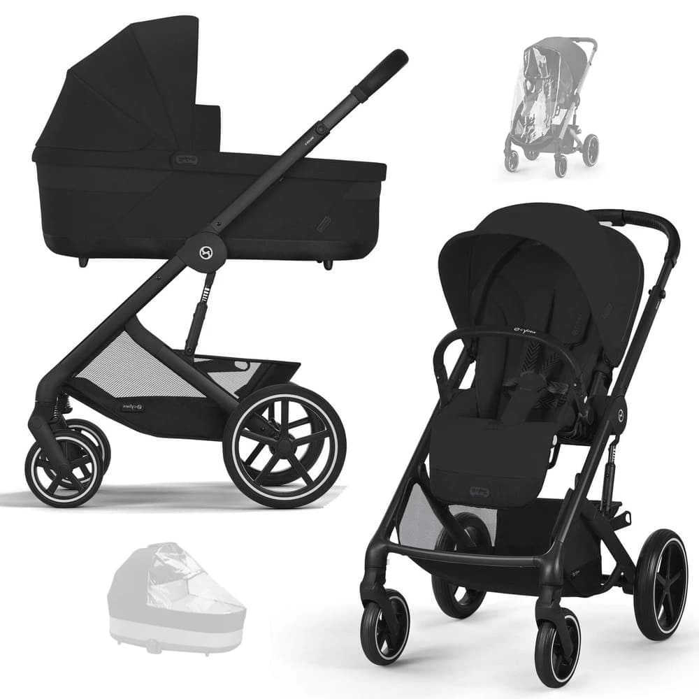 Коляска 2 в 1 Cybex Balios S Lux 2025 спальный блок+дождевик 1