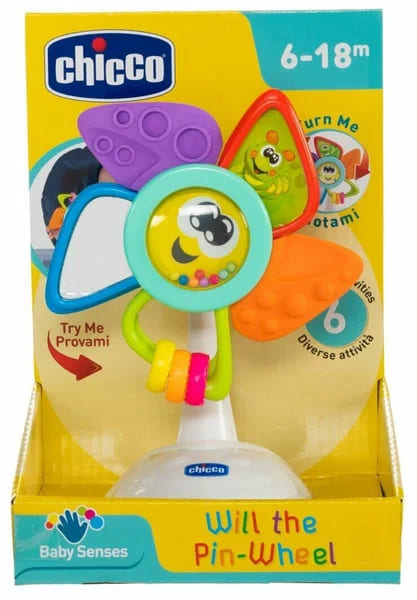 Игрушка развивающая Chicco для стульчика “Will the Pin-Wheel” 6+ мес