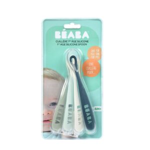 Набор эргономических ложек Beaba SET 4 ERGO SPOON 1ST AGE RAINB 7