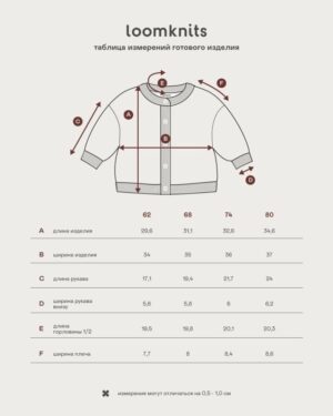 Кардиган детский Loomknits Слоники LW5269 6 кардиган слоники