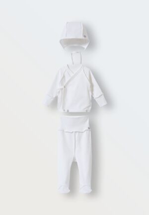 Комплект из ажура Toucankids 3 предмета (распашонка-ползунки-чепчик)