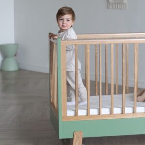Детская кроватка "Фабрика Облаков" Onlybaby Scandi зелёная 5 зеленая_кроватка