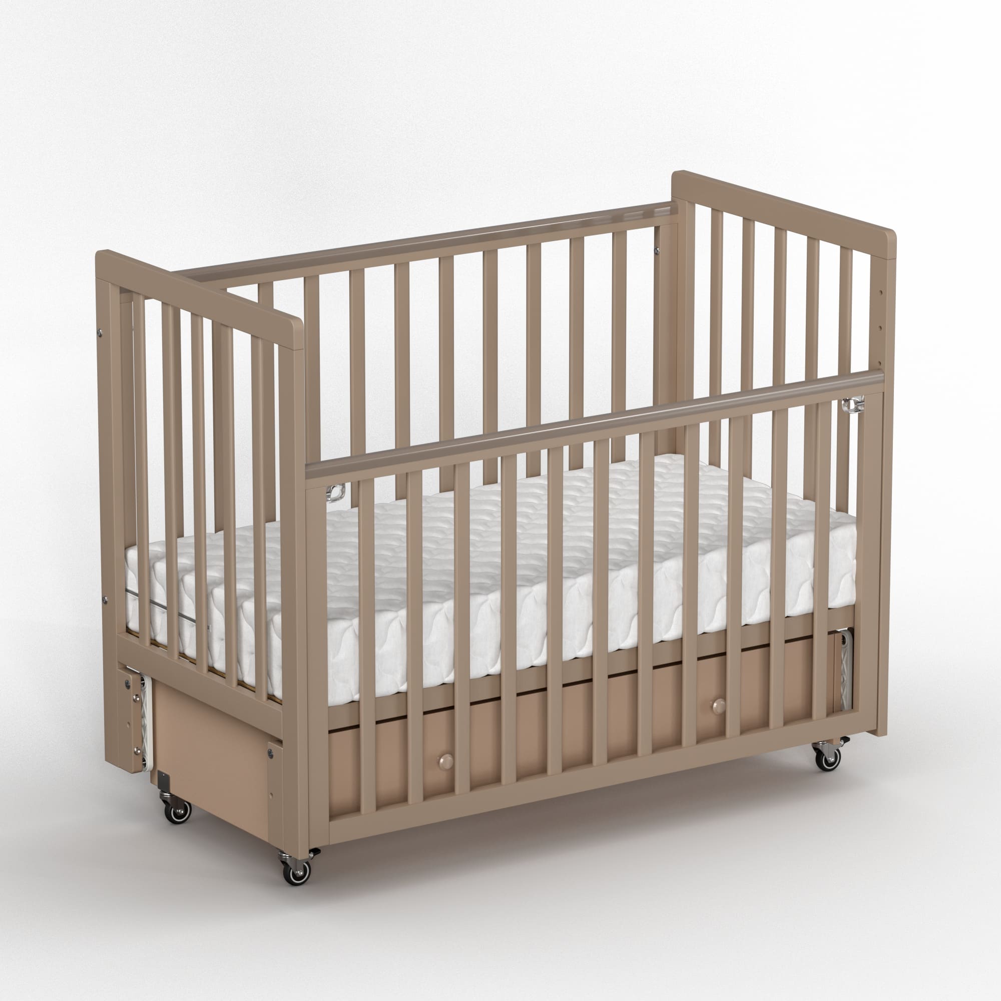 Кроватка Antemi Classic Sleep с маятником и ящиком 120*60