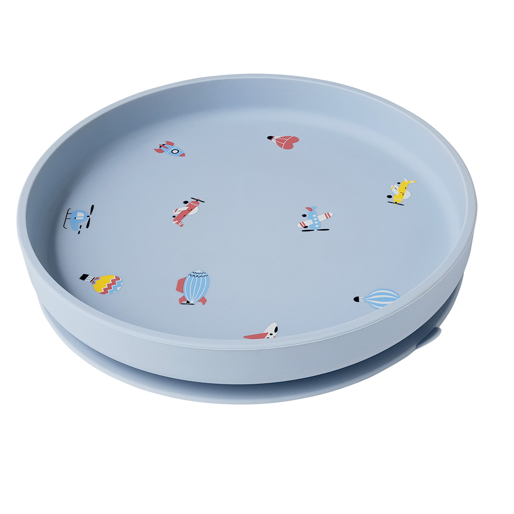 Тарелка силиконовая Edda на присоске 2 Тарелка силиконовая Edda на присоске 1