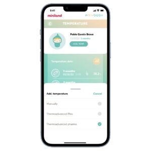 Термометр Miniland Thermoadvanced Pharma бесконтактный 15 Термометр Miniland Thermoadvanced Pharma бесконтактный