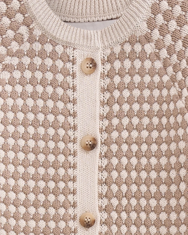 Комбинезон детский Loomknits Бежевые соты LW5507 3 Комбинезон детский Loomknits Бежевые соты LW5507