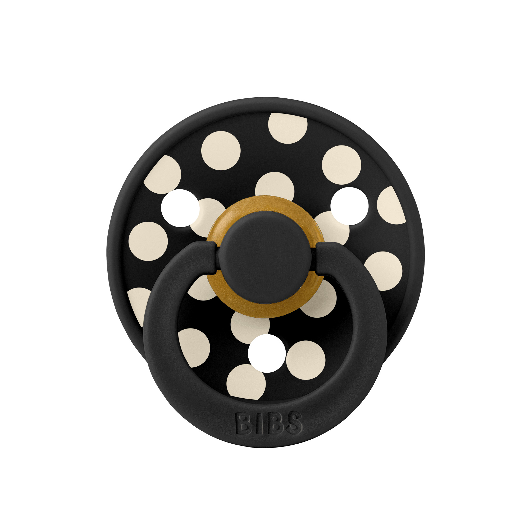 Пустышка латексная BIBS Studio Colour Anatomical - Polka, 0+ мес 1 Пустышка латексная BIBS Studio Colour Anatomical - Polka, 6+ мес