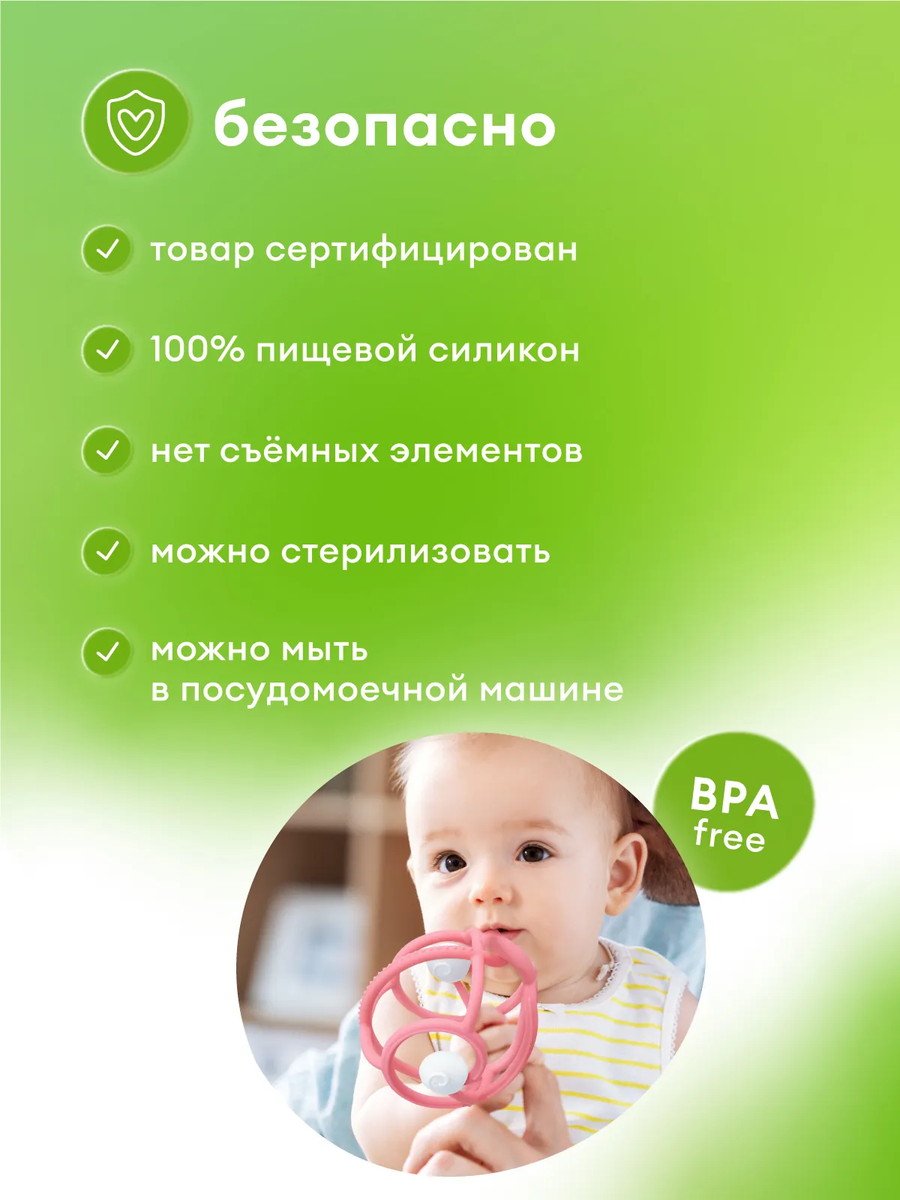 Прорезыватель Mombella Улитка 4